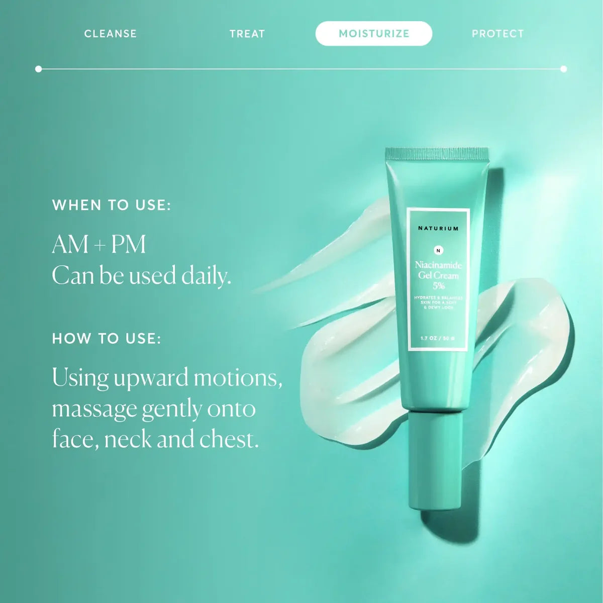 Naturium Niacinamide Gel Cream 5% – Hydrating Face Moisturiser 50g