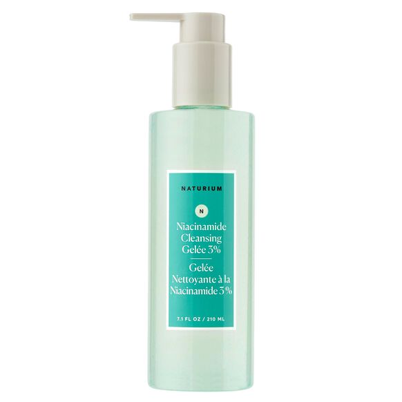 Naturium Niacinamide Cleansing Gel bottle on a white background