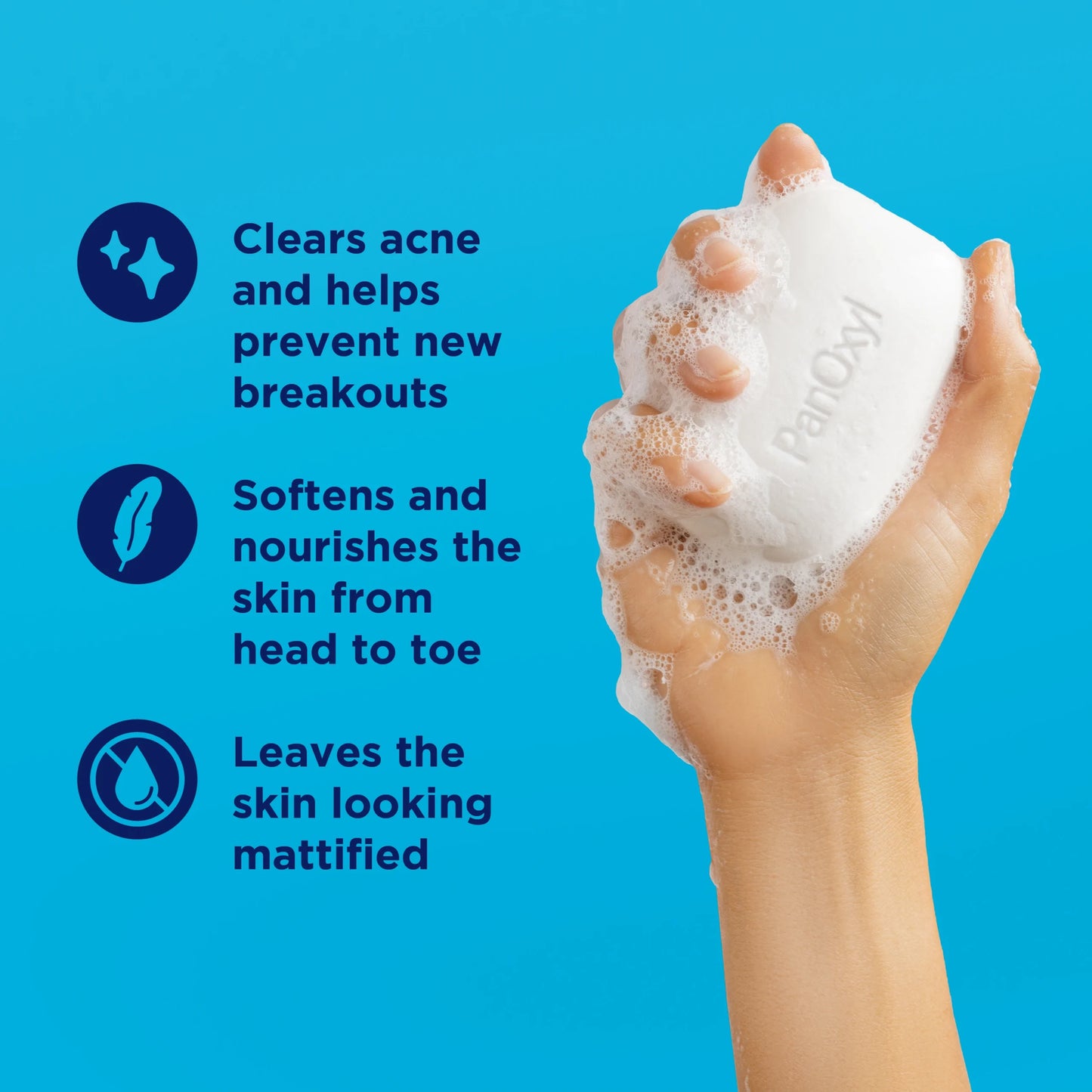 NEW PanOxyl Acne Cleansing Bar 2% Salicylic Acid – Face & Body 113g