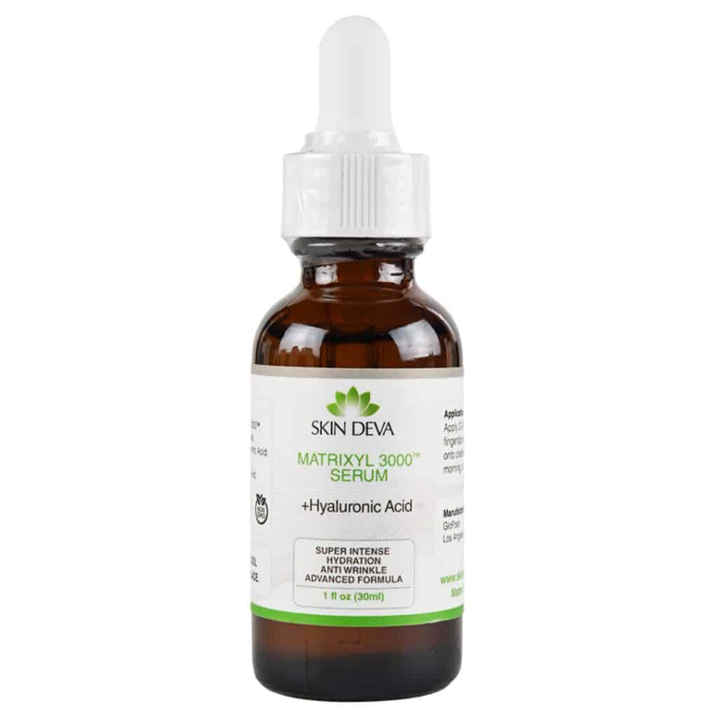 Skin Deva Matrixyl 3000 Serum bottle with dropper on a white background