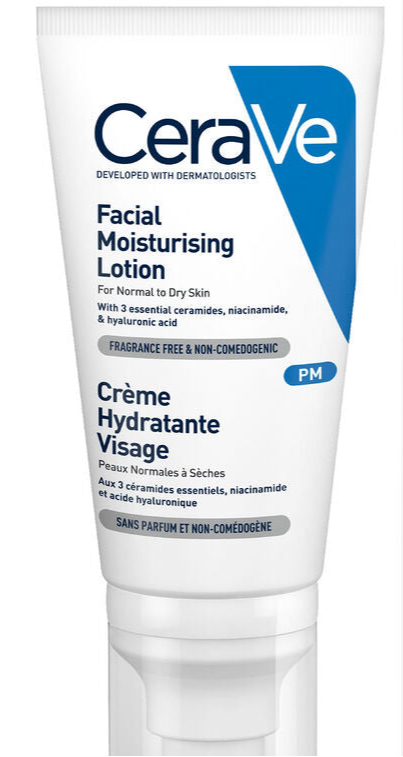 CeraVe PM Facial Moisturising Lotion with Ceramides for Normal to Dry Skin
