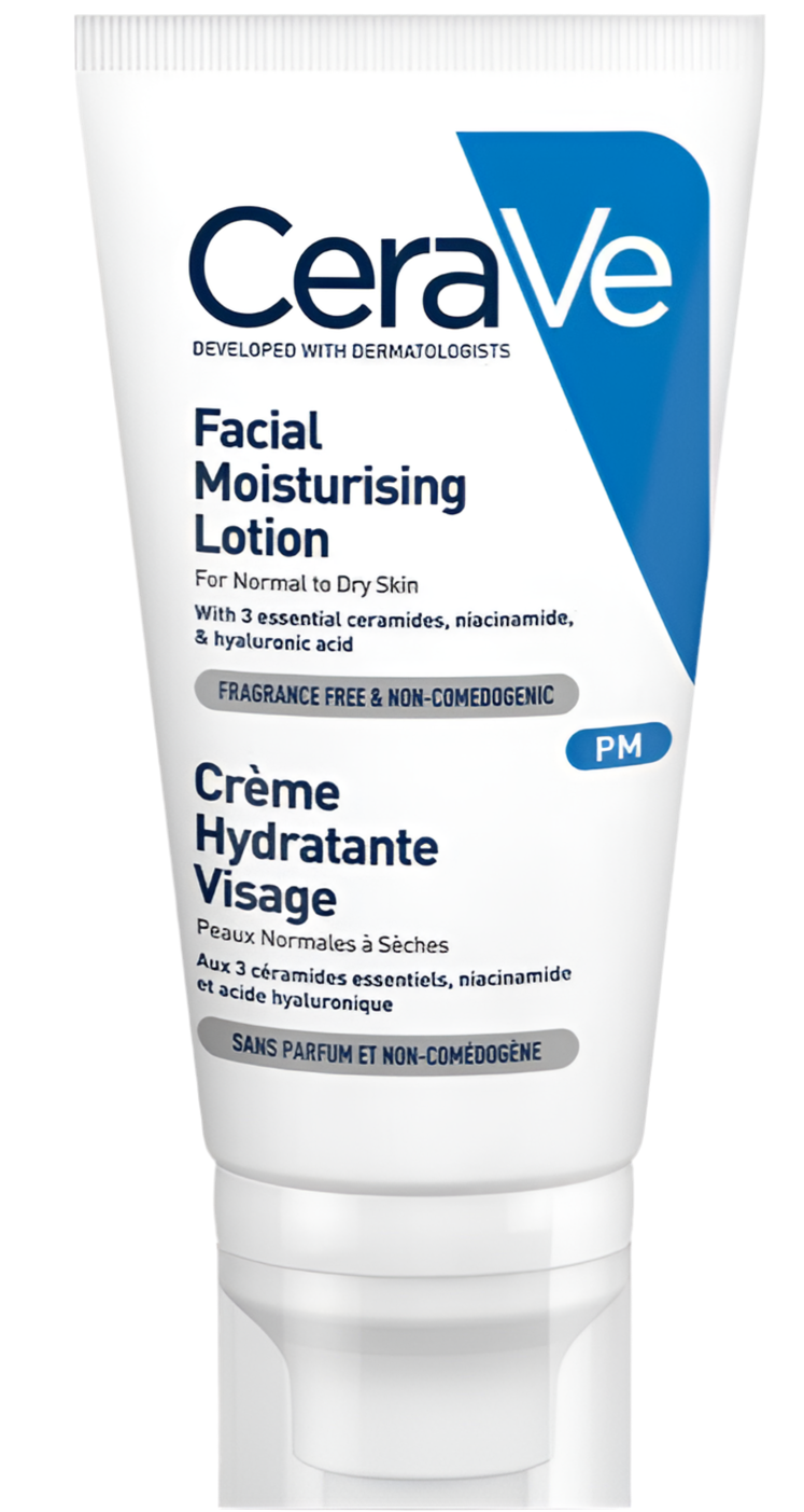 CeraVe PM Facial Moisturising Lotion with Ceramides for Normal to Dry Skin