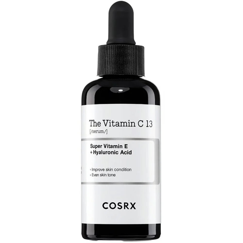 Cosrx skincare serum bottle with dropper on a white background