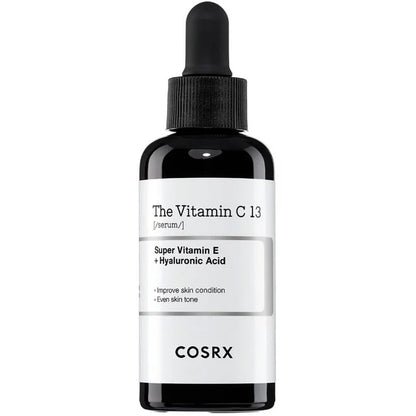 Cosrx skincare serum bottle with dropper on a white background