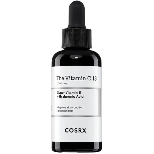 Cosrx skincare serum bottle with dropper on a white background
