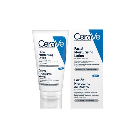 CeraVe facial moisturizing lotion packaging on a white background