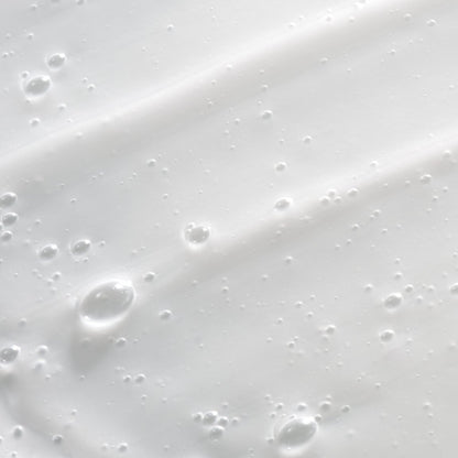 Close-up of a white foam with bubbles