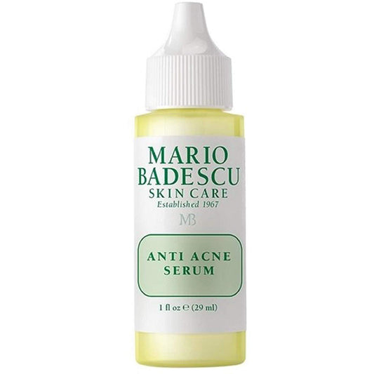 Mario Badescu Anti Acne Serum bottle on a white background