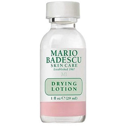 Mario Badescu drying lotion bottle on a white background