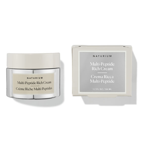 Naturium Multi-Peptide Rich Cream jar and packaging on a white background