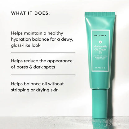 Naturium Niacinamide Gel Cream 5% – Hydrating Face Moisturiser 50g