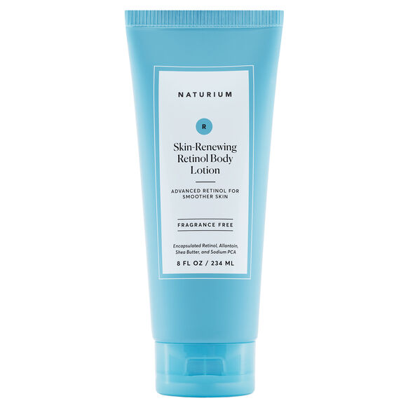 Naturium Skin Renewing Retinol Body Lotion tube on a white background