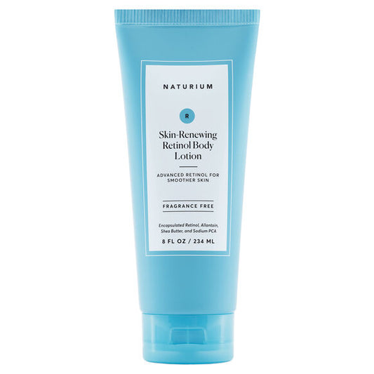 Naturium Skin Renewing Retinol Body Lotion tube on a white background
