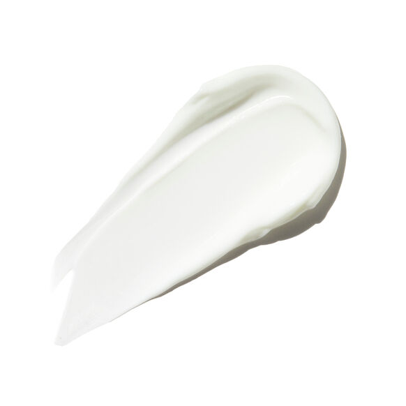 White skincare product on a white background