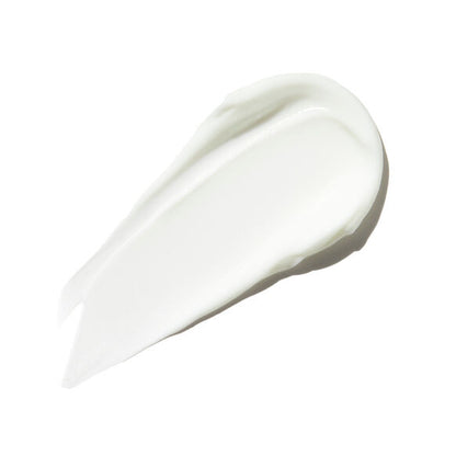 White skincare product on a white background