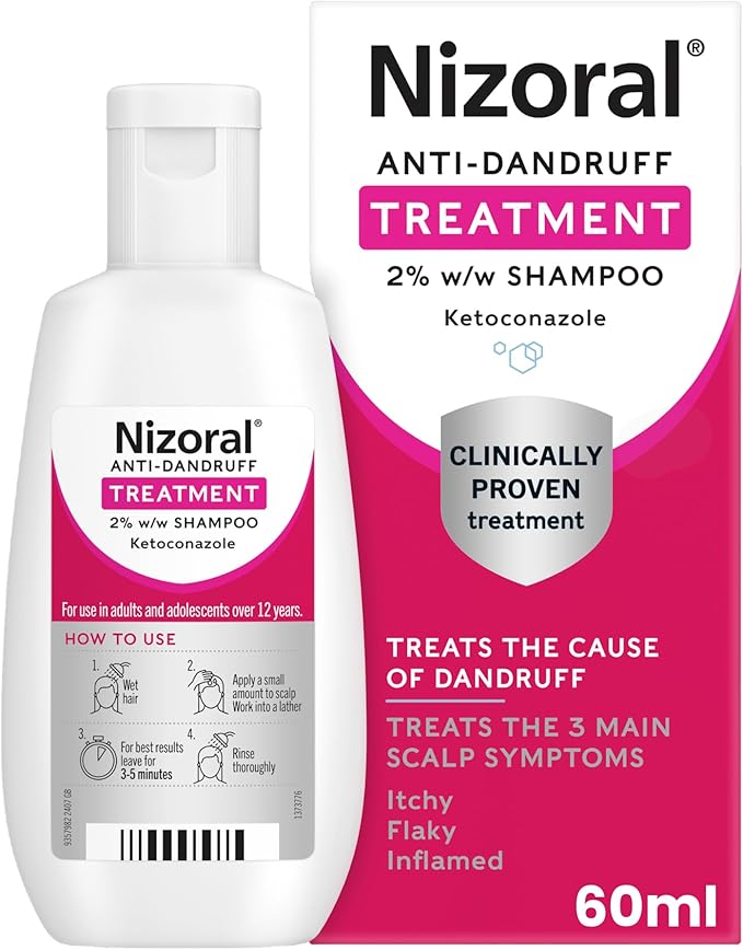 Nizoral Anti-dandruff Shampoo with Ketoconazole for Flaky, Itchy Scalp