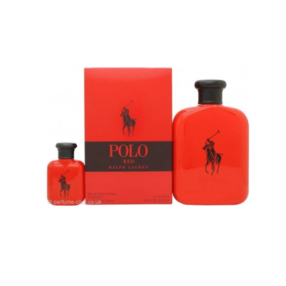 Ralph Lauren POLO RED Eau De Toilette Gift Set 125ml EDT + 15ml EDT
