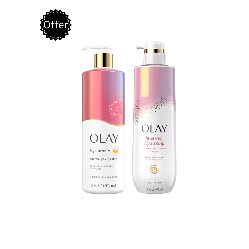 Olay Hyaluronic Boy Lotion & Intensely Hydrating Body Wash