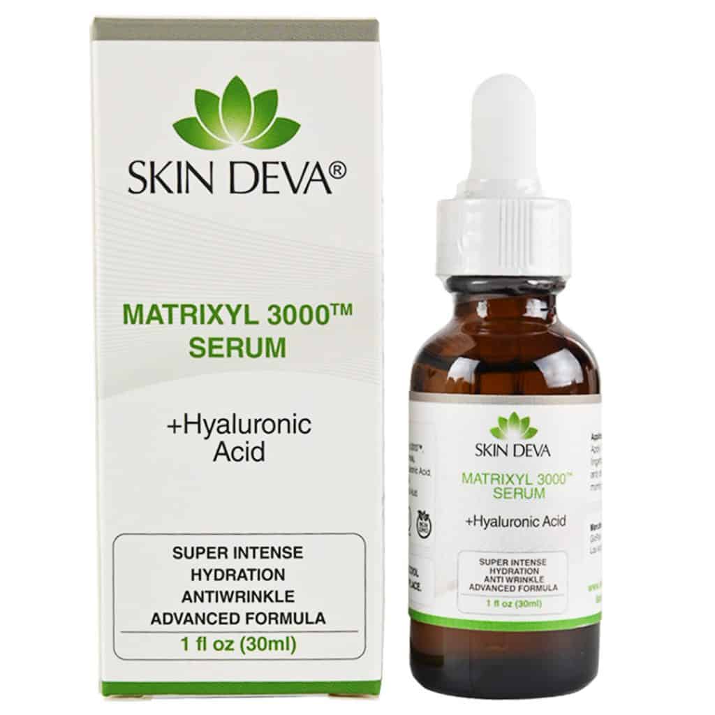 Skin Deva Matrixyl 3000 Serum packaging and bottle on a white background