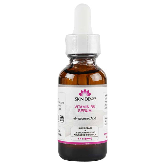 Skin Deva Vitamin B5 Serum bottle with dropper on a white background