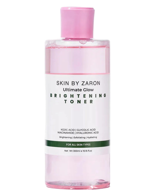 Skin by Zaron Ultimate Glow Brightening Toner with glycolic acid for smoother radiant skin
