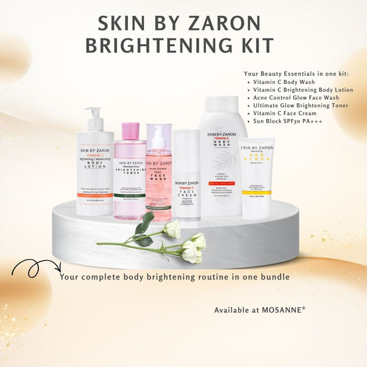 Skin by Zaron Brightening Kit – Complete Glow & Even Tone Skincare Set